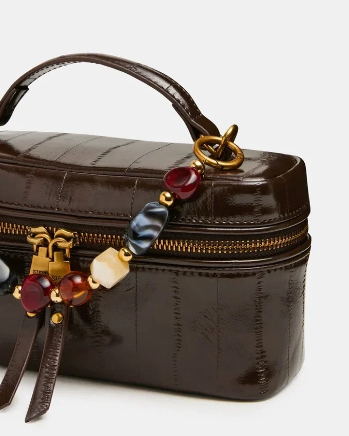 Geantă Herra maro din piele de anghilă Geantă Herra maro din piele de anghilă