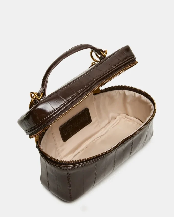 Geantă Herra maro din piele de anghilă Geantă Herra maro din piele de anghilă