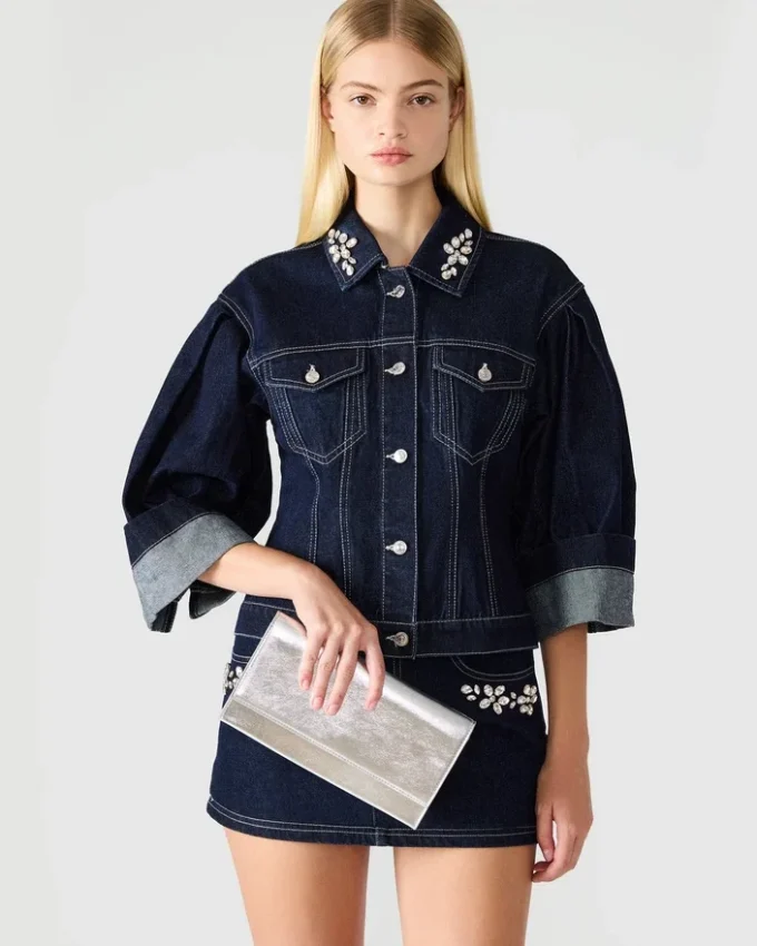 Geantă Juliana argintie