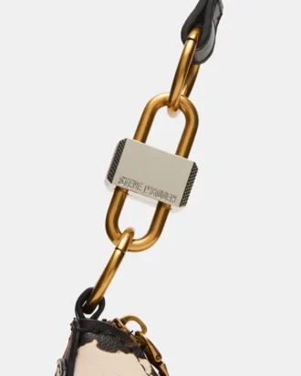 Geantă Lohan cu imprimeu maro