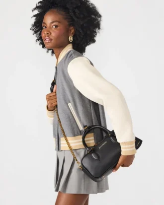 Geantă Merit din piele neagră Geantă Merit din piele neagră