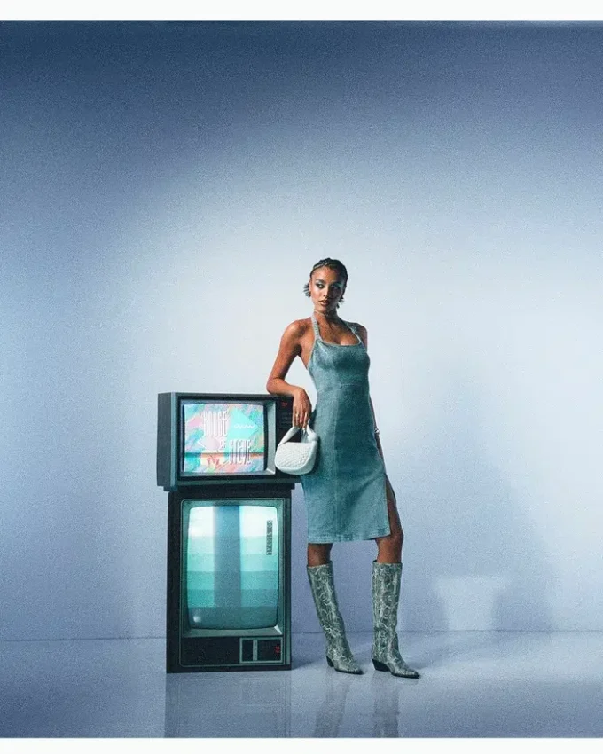 Rochie din denim Giselle