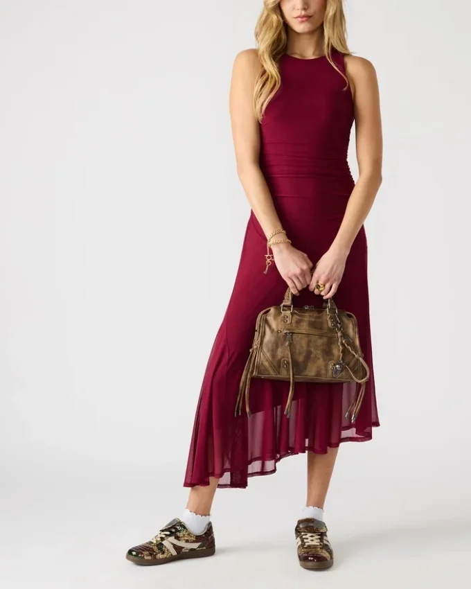 Geantă Riggs maro cu aspect uzat