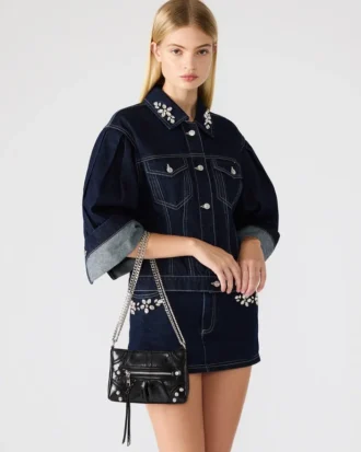 Geantă Sky Negru/Argintiu