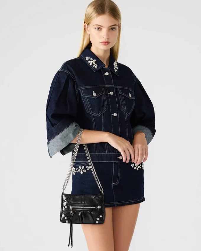 Geantă Sky Negru/Argintiu