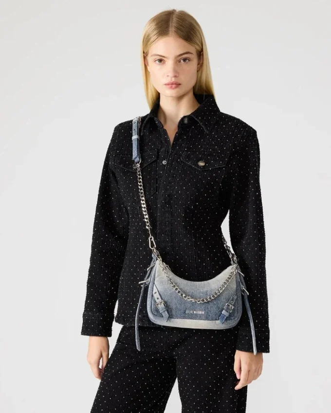 Geantă Vital din țesătură denim