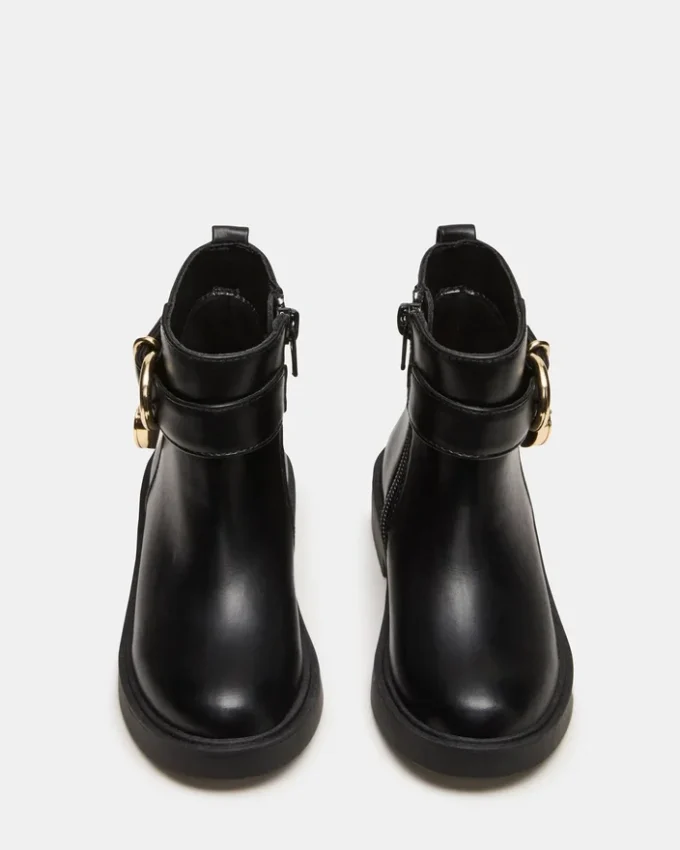 Ghete negre cu șireturi pentru copii mici