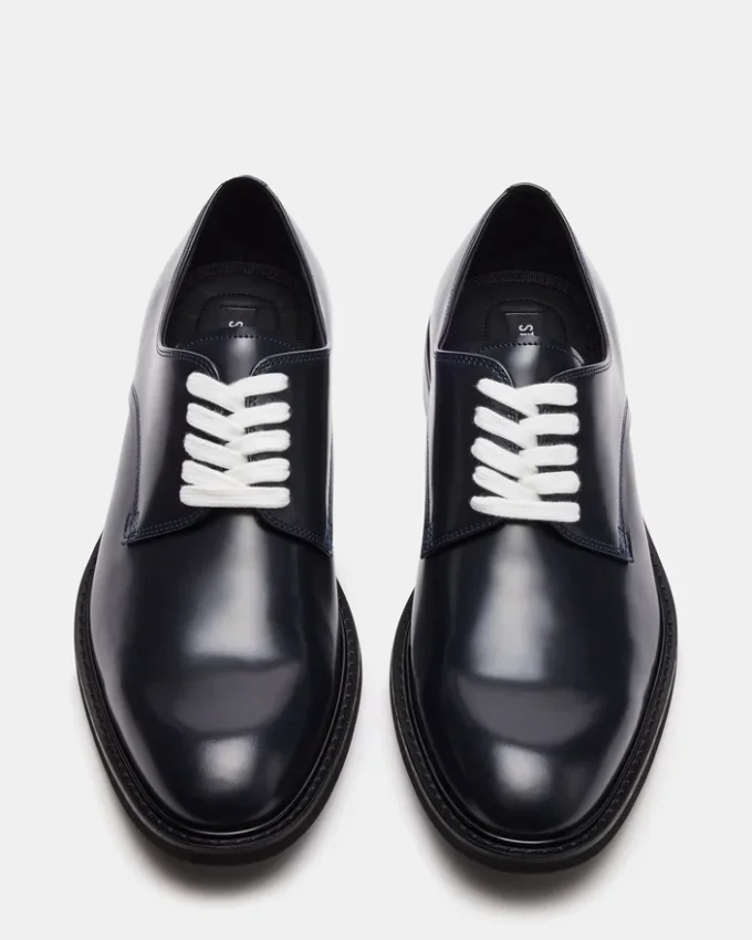 Hadar din piele de culoare bleumarin