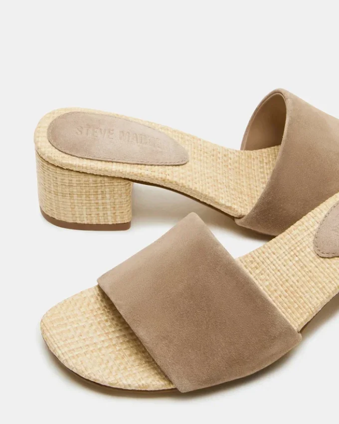 Hailee din piele de căprioară de culoare gri-maro