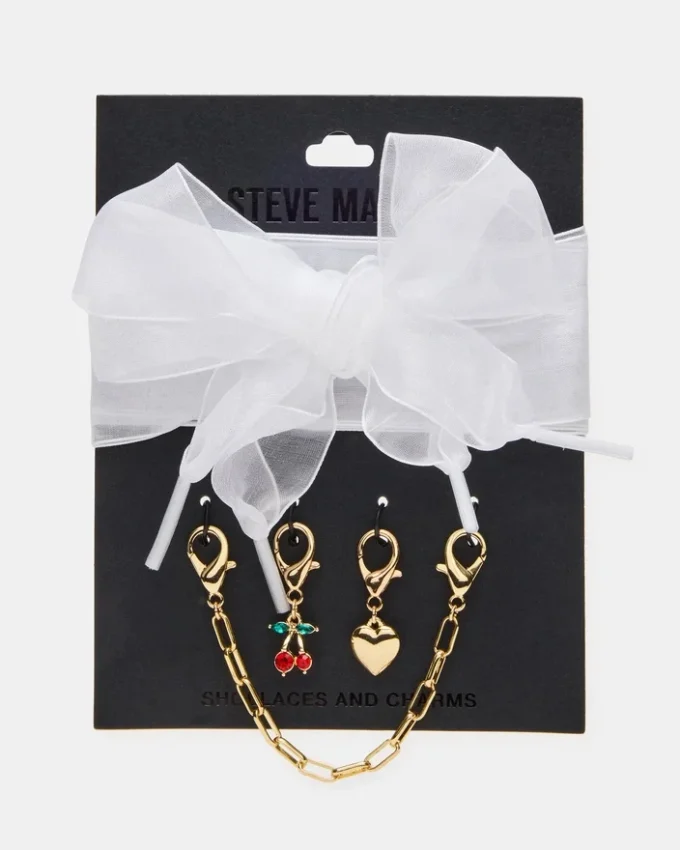 Șireturi și brelocuri pentru încălțăminte Alb Șireturi și brelocuri pentru încălțăminte Alb