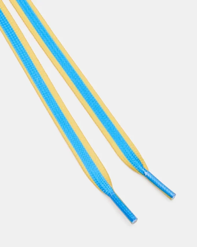 Șireturi și brelocuri pentru încălțăminte Albastru/Galben