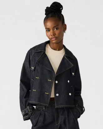 Jachetă din denim Sirus Indigo