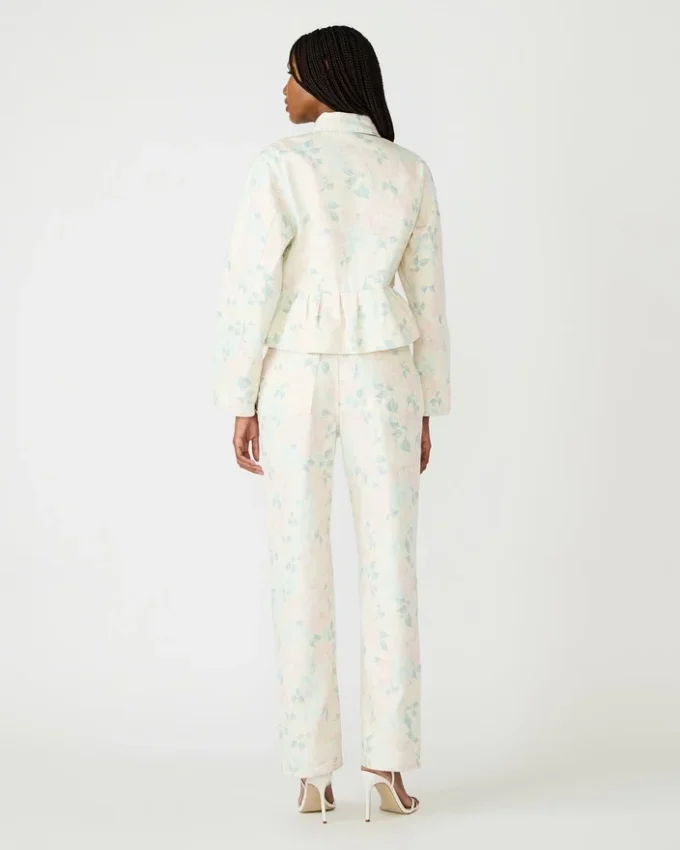 Jacheta florală Sloan bej-piersică