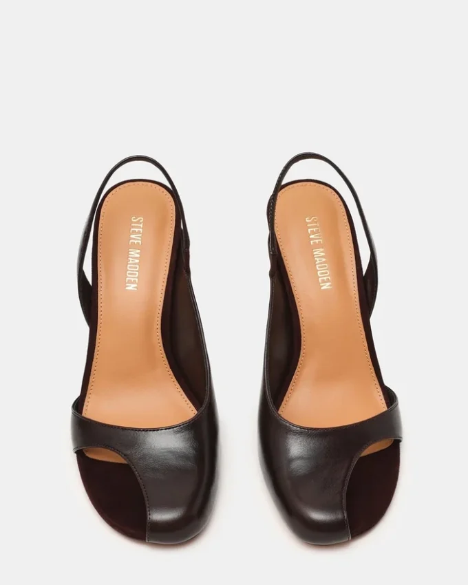 Janine din piele maro Janine din piele maro