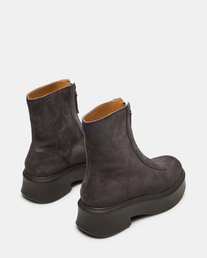 Jones din piele de căprioară gri