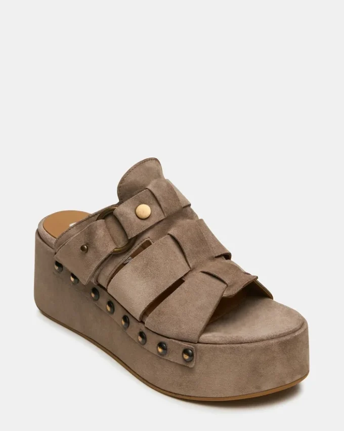 Jynx din piele de căprioară de culoare gri-maro Jynx din piele de căprioară de culoare gri-maro