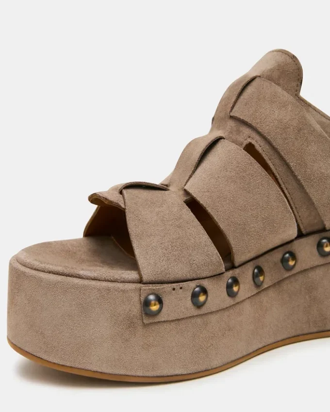 Jynx din piele de căprioară de culoare gri-maro Jynx din piele de căprioară de culoare gri-maro