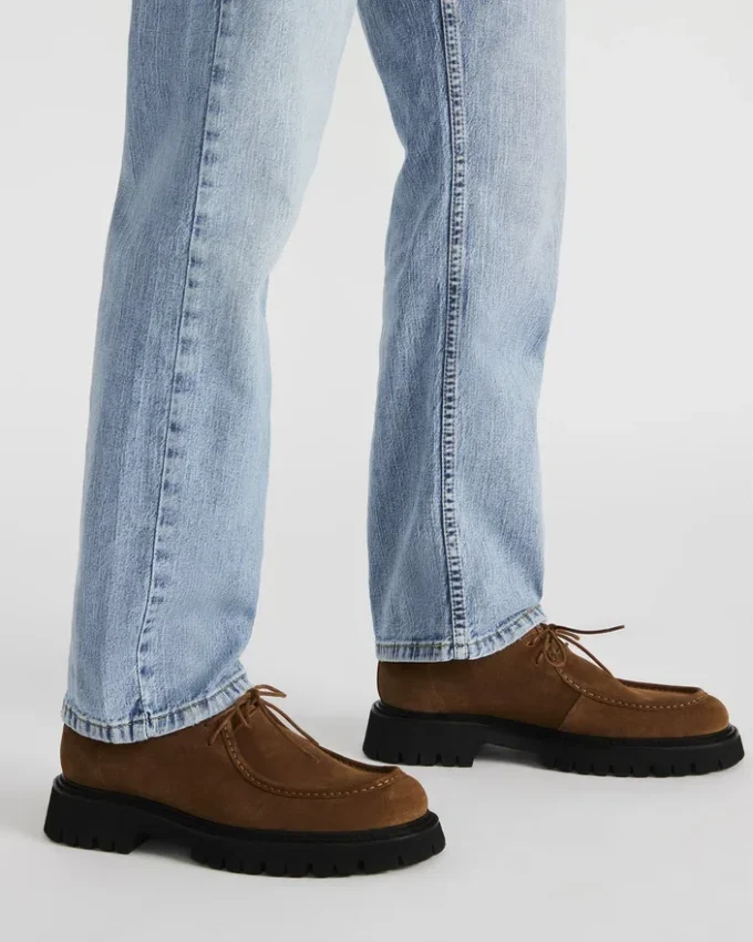 Kalkin din piele de căprioară de culoare camel