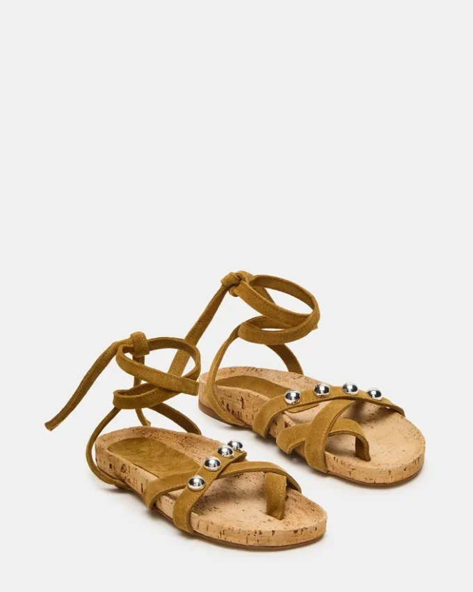 Kelso din piele de căprioară verde măslin