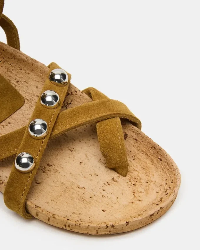 Kelso din piele de căprioară verde măslin