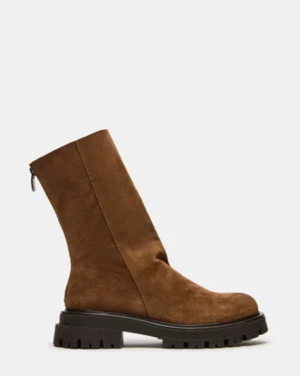 Lami din piele de căprioară de culoare gri închis