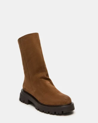 Lami din piele de căprioară de culoare gri închis