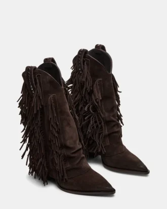 Landmark din piele de căprioară maro