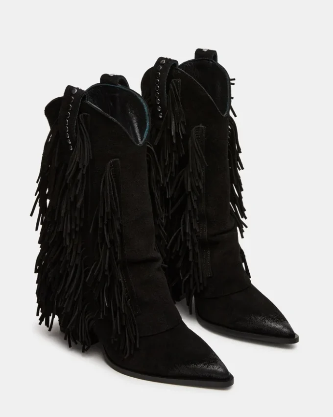 Landmark din piele de căprioară neagră Landmark din piele de căprioară neagră