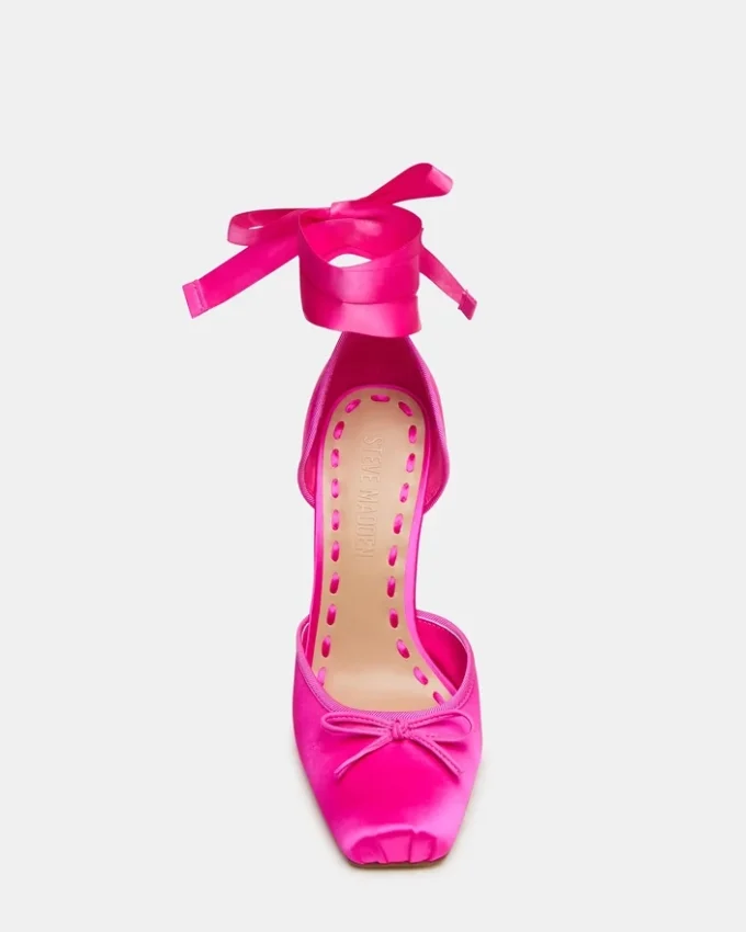 Larina roz intens din satin