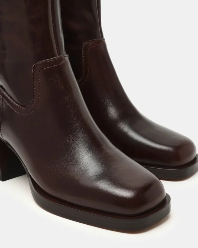 Latches din piele maro Latches din piele maro