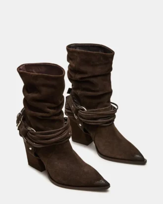 Lauper Piele de căprioară gri închis