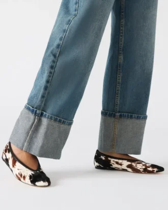 Leni maro cu imprimeu de vacă