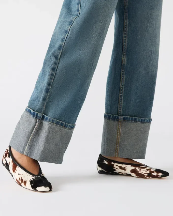 Leni maro cu imprimeu de vacă