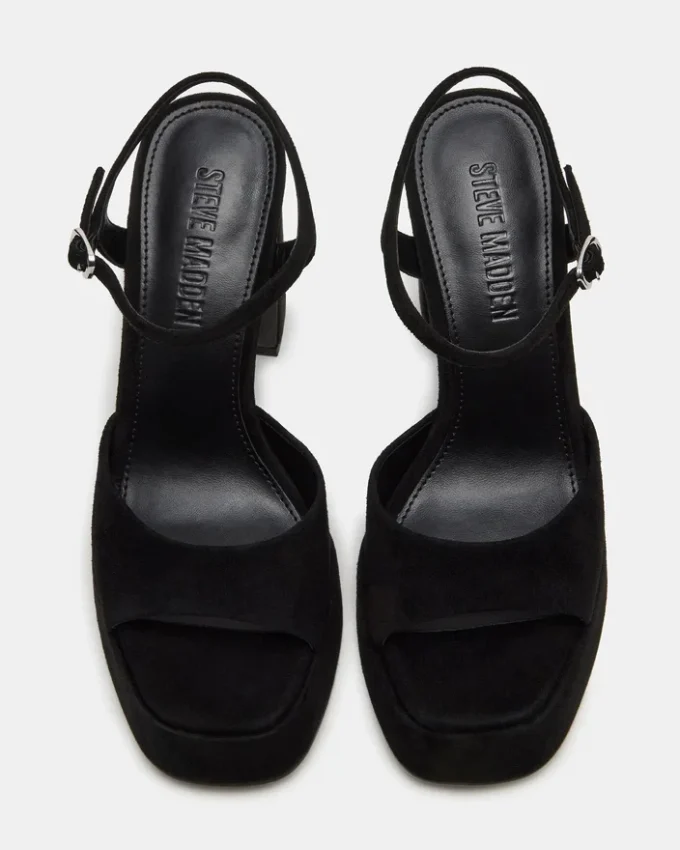 Liandra din piele de căprioară neagră