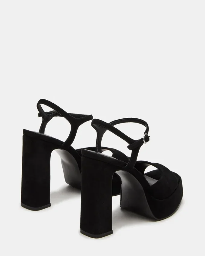 Liandra din piele de căprioară neagră