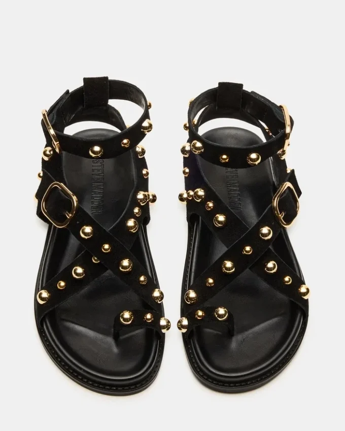 Linear din piele de căprioară neagră