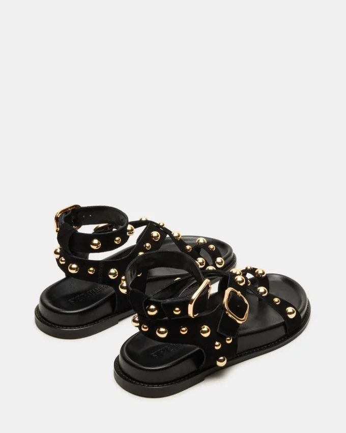 Linear din piele de căprioară neagră