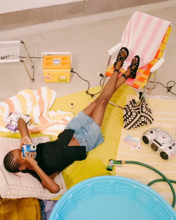 Linear din piele de căprioară neagră