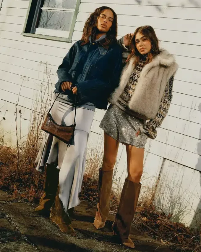 Luca din piele de căprioară maro