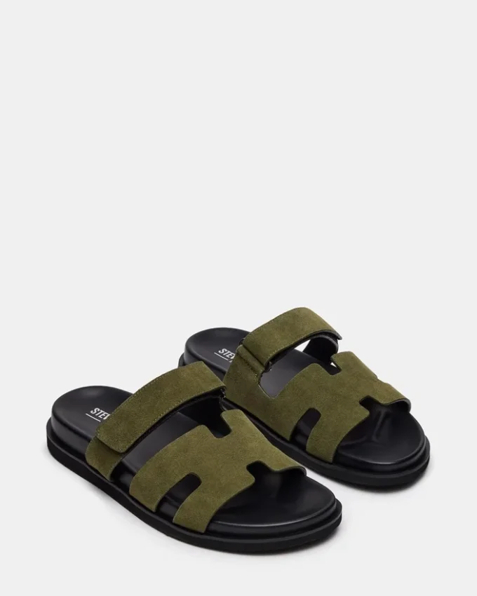 Maiven din piele de căprioară verde