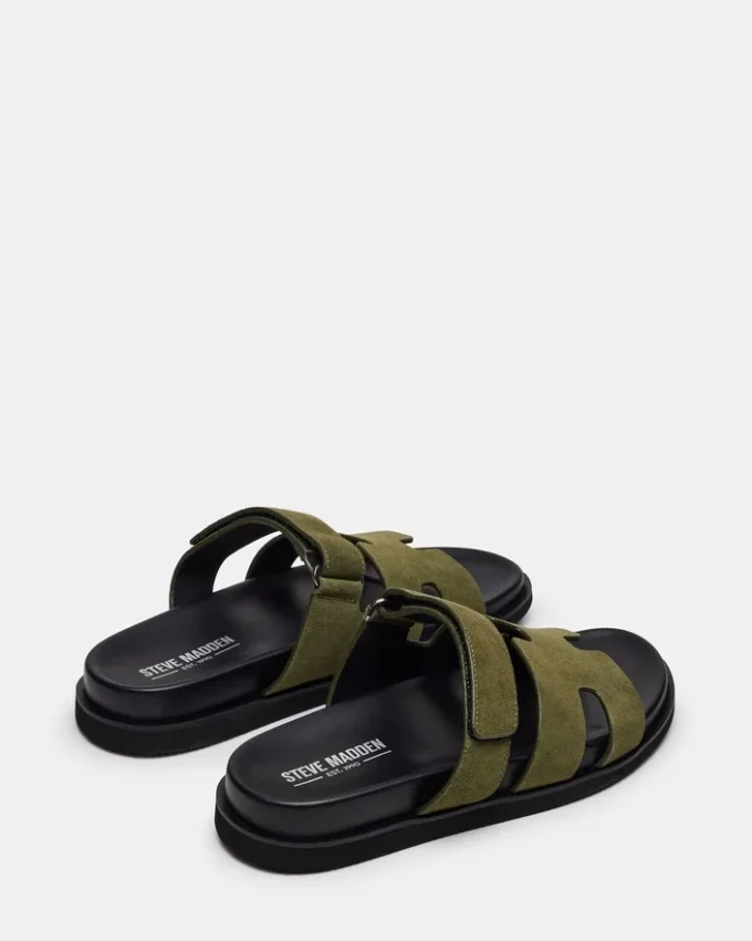 Maiven din piele de căprioară verde