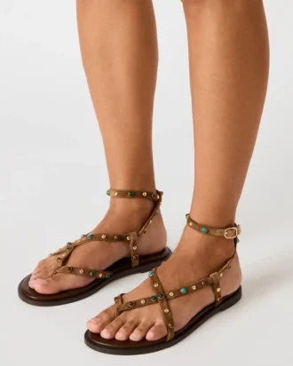 Mathis din piele de căprioară maro