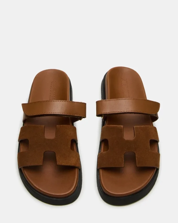 Mayven din piele de căprioară de culoare camel