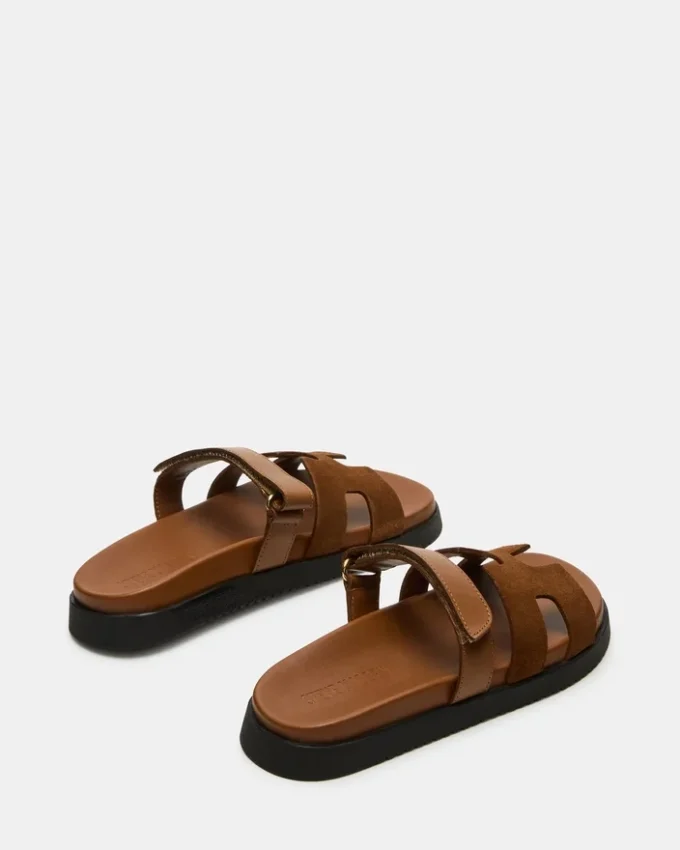 Mayven din piele de căprioară de culoare camel