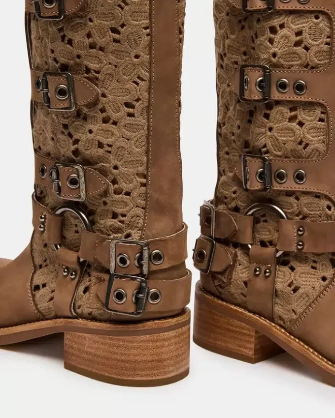 Nubuc Rocky Floral Tan