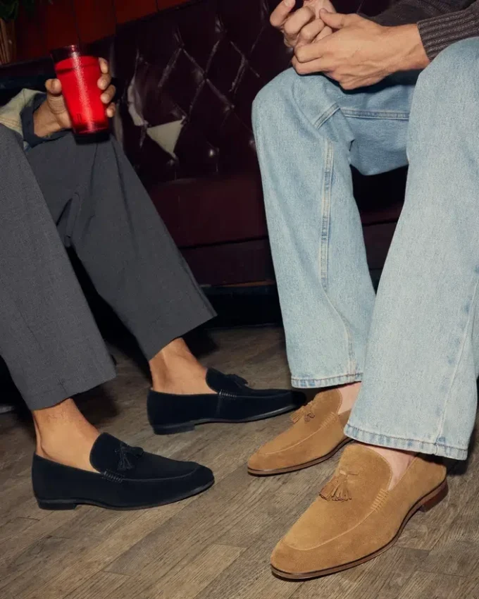 Ondre din piele de căprioară maro