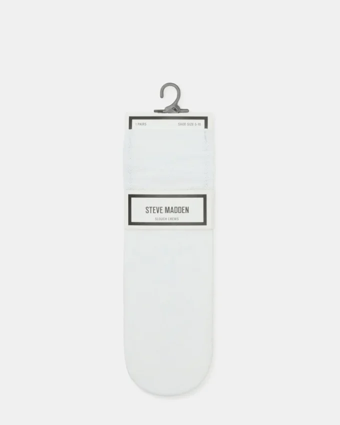 Șosete scurte din plasă, albe