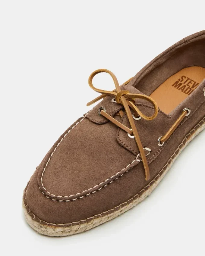 Pancho din piele de căprioară gri-maro