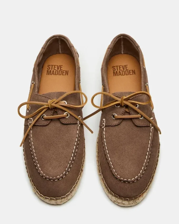 Pancho din piele de căprioară gri-maro