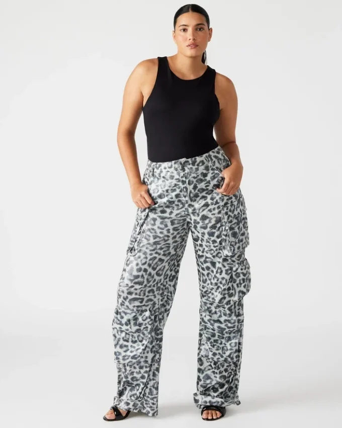 Pantaloni Duo Sequin Leopard